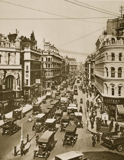 Queen Victoria Street en su intersección con Cannon Street de English Photographer